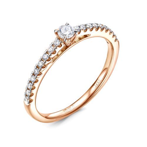 Кольцо помолвочное RoseGrace, красное золото 585 проба, вставка бриллиант (RoseGrace, Россия) — от 2996.20 руб. в сети магазинов DIAMANTE забронировать в магазине Кольцо помолвочное RoseGrace, красное золото 585 проба, вставка бриллиант (RoseGrace, Россия)