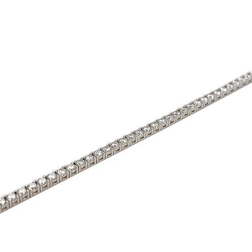 Браслет теннисный, серебро 925 проба, вставка фианит (Турция) — от 369.26 руб. в сети магазинов DIAMANTE забронировать в магазине Браслет теннисный, серебро 925 проба, вставка фианит (Турция)