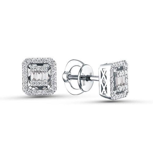 Серьги пусеты Era Jewelry, золото 585 проба, вставка бриллиант (Era Jewelry, Россия) — от 5145.68 руб. в сети магазинов DIAMANTE забронировать в магазине Серьги пусеты Era Jewelry, золото 585 проба, вставка бриллиант