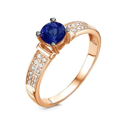 Кольцо декоративное RoseGrace, красное золото 585 проба, вставка бриллиант/сапфир (RoseGrace, Россия) — от 2878.03 руб. в сети магазинов DIAMANTE забронировать в магазине Кольцо декоративное RoseGrace, красное золото 585 проба, вставка бриллиант/сапфир (RoseGrace, Россия)