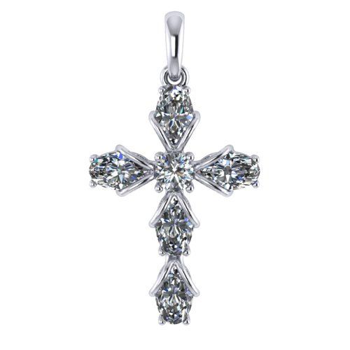 Подвеска крестик, серебро 925 проба, вставка фианит (BUBLIK JEWELRY, Россия) — от 66.79 руб. в сети магазинов DIAMANTE забронировать в магазине Подвеска крестик, серебро 925 проба, вставка фианит (BUBLIK JEWELRY, Россия)