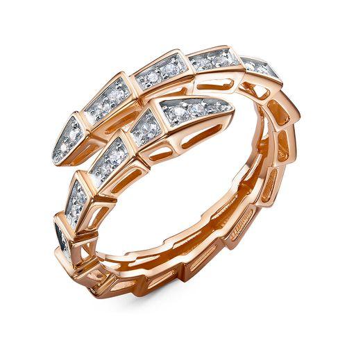 Кольцо декоративное, красное золото 585 проба, вставка фианит (Беларусь) — от 1632.26 руб. в сети магазинов DIAMANTE забронировать в магазине Кольцо декоративное, красное золото 585 проба, вставка фианит (Беларусь)