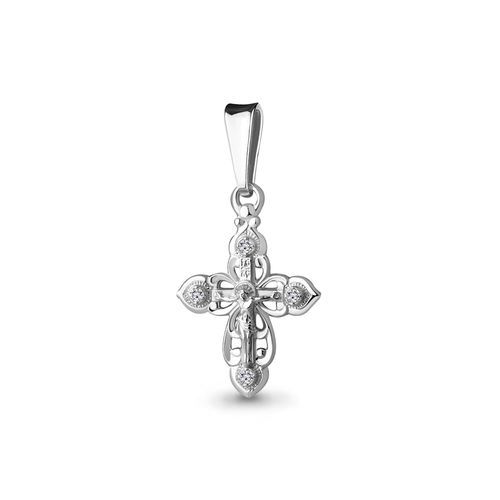 Подвеска крестик Aquamarine, серебро 925 проба, вставка фианит (Aquamarine, Россия) — от 62.05 руб. в сети магазинов DIAMANTE забронировать в магазине Подвеска крестик Aquamarine, серебро 925 проба, вставка фианит (Aquamarine, Россия)