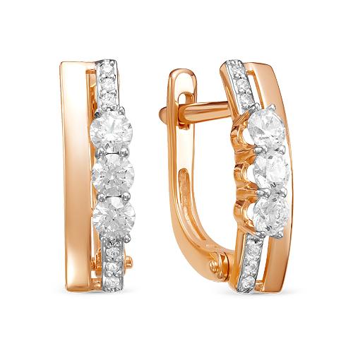 Серьги с английским замком Diamond Union, красное золото 585 проба, вставка бриллиант (Diamond Union, Россия) — от 3382.64 руб. в сети магазинов DIAMANTE забронировать в магазине Серьги с английским замком Diamond Union, красное золото 585 проба, вставка бриллиант (Diamond Union, Россия)