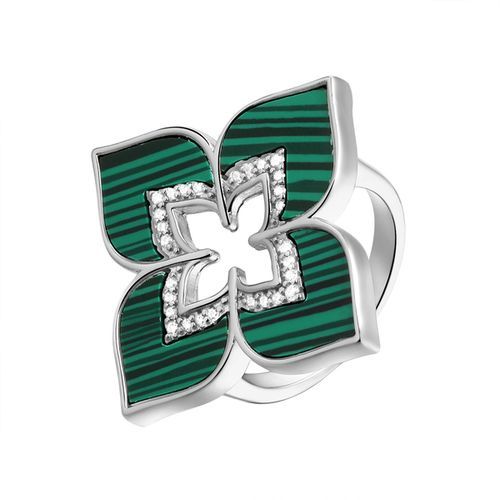 Кольцо декоративное Fresh Jewelry, серебро 925 проба, вставка малахит (Fresh Jewelry, Россия) — от 338.12 руб. в сети магазинов DIAMANTE забронировать в магазине Кольцо декоративное Fresh Jewelry, серебро 925 проба, вставка малахит (Fresh Jewelry, Россия)