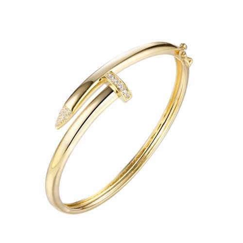 Браслет жесткий Fresh Jewelry, желтое серебро 925 проба, вставка фианит (Fresh Jewelry, Россия) — от 1047.07 руб. в сети магазинов DIAMANTE забронировать в магазине Браслет жесткий Fresh Jewelry, желтое серебро 925 проба, вставка фианит