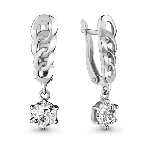 Серьги длинные Aquamarine, серебро 925 проба, вставка фианит (Aquamarine, Россия) — от 138.48 руб. в сети магазинов DIAMANTE забронировать в магазине Серьги длинные Aquamarine, серебро 925 проба, вставка фианит (Aquamarine, Россия)