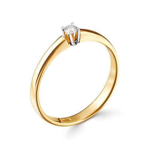 Кольцо помолвочное Prestige, красное золото 585 проба, вставка бриллиант (Prestige, Россия) — от 2765.81 руб. в сети магазинов DIAMANTE забронировать в магазине Кольцо помолвочное Prestige, красное золото 585 проба, вставка бриллиант (Prestige, Россия)
