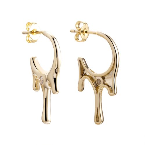 Серьги пусеты Fresh Jewelry, желтое серебро 925 проба, вставка фианит (Fresh Jewelry, Россия) — от 229.42 руб. в сети магазинов DIAMANTE забронировать в магазине Серьги пусеты Fresh Jewelry, желтое серебро 925 проба, вставка фианит (Fresh Jewelry, Россия)