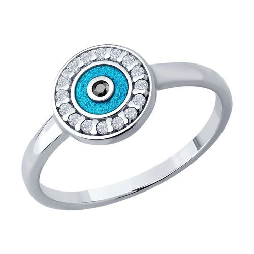 Кольцо декоративное Diamant, серебро 925 проба, вставка фианит/эмаль (Diamant, Россия) — от 72.00 руб. в сети магазинов DIAMANTE забронировать в магазине Кольцо декоративное Diamant, серебро 925 проба, вставка фианит/эмаль (Diamant, Россия)