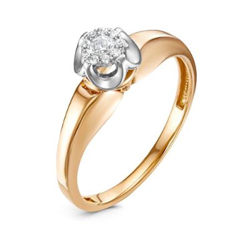 Кольцо помолвочное RoseGrace, красное золото 585 проба, вставка бриллиант (RoseGrace, Россия) — от 2479.34 руб. в сети магазинов DIAMANTE забронировать в магазине Кольцо помолвочное RoseGrace, красное золото 585 проба, вставка бриллиант (RoseGrace, Россия)