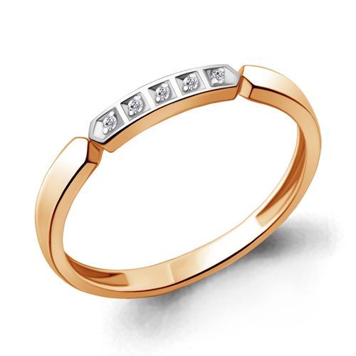 Кольцо декоративное Aquamarine, красное золото 585 проба, вставка бриллиант (Aquamarine, Россия) — от 1530.14 руб. в сети магазинов DIAMANTE забронировать в магазине Кольцо декоративное Aquamarine, красное золото 585 проба, вставка бриллиант (Aquamarine, Россия)