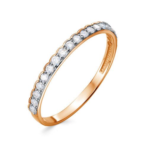 Кольцо дорожка BUBLIK JEWELRY, красное золото 585 проба, вставка фианит (BUBLIK JEWELRY, Россия) — от 618.45 руб. в сети магазинов DIAMANTE забронировать в магазине Кольцо дорожка BUBLIK JEWELRY, красное золото 585 проба, вставка фианит (BUBLIK JEWELRY, Россия)