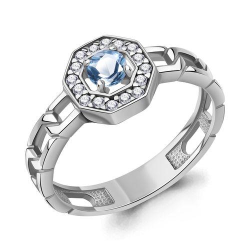 Кольцо декоративное Aquamarine, серебро 925 проба, вставка фианит (Aquamarine, Россия) — от 144.86 руб. в сети магазинов DIAMANTE забронировать в магазине Кольцо декоративное Aquamarine, серебро 925 проба, вставка фианит (Aquamarine, Россия)