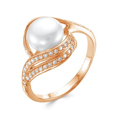 Кольцо декоративное 7 Карат, красное золото 585 проба, вставка жемчуг (7 Карат, Беларусь) — от 2815.05 руб. в сети магазинов DIAMANTE забронировать в магазине Кольцо декоративное 7 Карат, красное золото 585 проба, вставка жемчуг