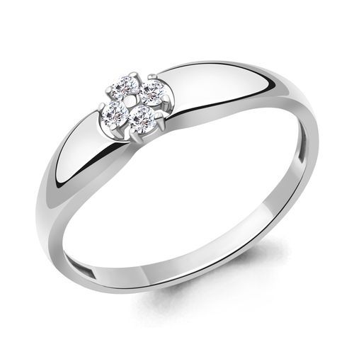 Кольцо помолвочное Aquamarine, серебро 925 проба, вставка фианит (Aquamarine, Россия) — от 68.09 руб. в сети магазинов DIAMANTE забронировать в магазине Кольцо помолвочное Aquamarine, серебро 925 проба, вставка фианит (Aquamarine, Россия)