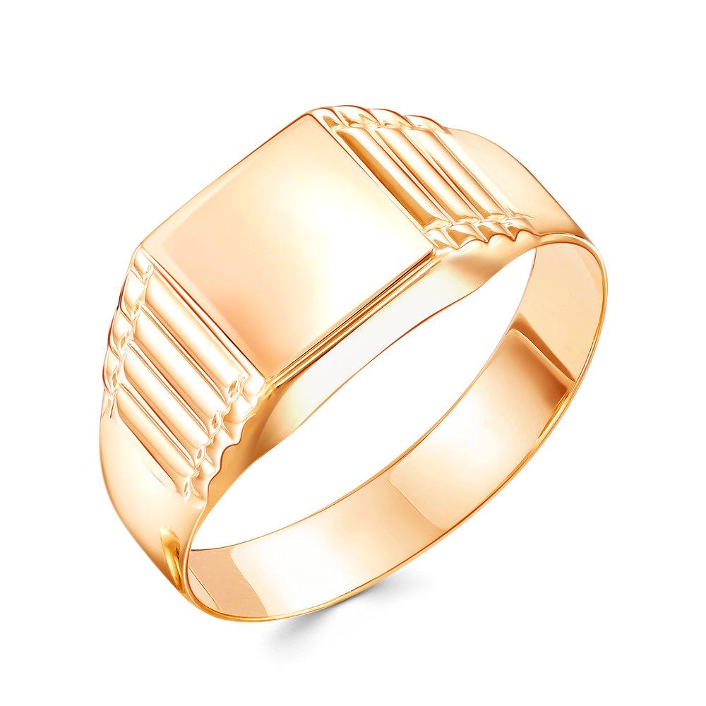 Кольцо печатка 7 Карат, красное золото 585 проба (7 Карат, Беларусь) — от 1570.80 руб. в сети магазинов DIAMANTE забронировать в магазине Кольцо печатка 7 Карат, красное золото 585 проба