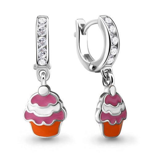 Серьги детские Aquamarine, серебро 925 проба, вставка фианит (Aquamarine, Россия) — от 135.37 руб. в сети магазинов DIAMANTE забронировать в магазине Серьги детские Aquamarine, серебро 925 проба, вставка фианит