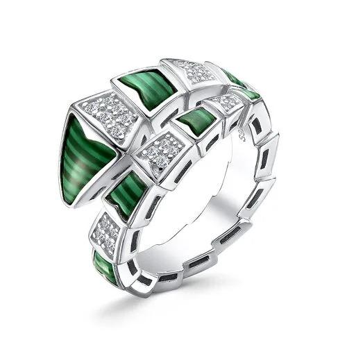 Кольцо декоративное, серебро 925 проба, вставка малахит (Турция) — от 160.12 руб. в сети магазинов DIAMANTE забронировать в магазине Кольцо декоративное, серебро 925 проба, вставка малахит