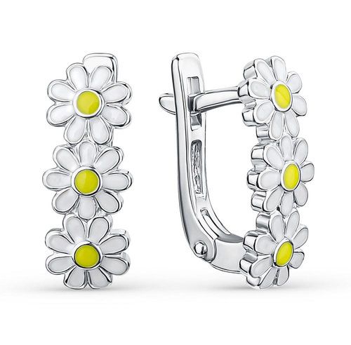 Серьги детские DEWI, серебро 925 проба, вставка эмаль (DEWI, Россия) — от 151.20 руб. в сети магазинов DIAMANTE забронировать в магазине Серьги детские DEWI, серебро 925 проба, вставка эмаль (DEWI, Россия)