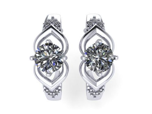 Серьги с английским замком BUBLIK JEWELRY, серебро 925 проба, вставка фианит (BUBLIK JEWELRY, Россия) — от 151.20 руб. в сети магазинов DIAMANTE забронировать в магазине Серьги с английским замком BUBLIK JEWELRY, серебро 925 проба, вставка фианит (BUBLIK JEWELRY, Россия)
