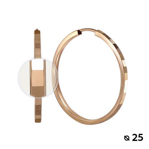 Серьги Конго, красное золото 585 проба (Беларусь) — от 1694.20 руб. в сети магазинов DIAMANTE забронировать в магазине Серьги Конго, красное золото 585 проба (Беларусь)