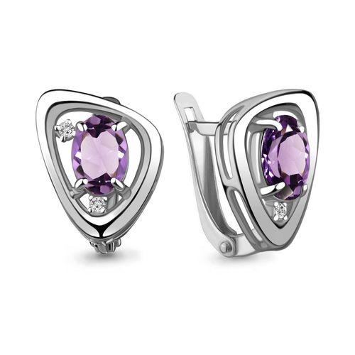 Серьги с английским замком Aquamarine, серебро 925 проба, вставка фианит (Aquamarine, Россия) — от 191.11 руб. в сети магазинов DIAMANTE забронировать в магазине Серьги с английским замком Aquamarine, серебро 925 проба, вставка фианит (Aquamarine, Россия)