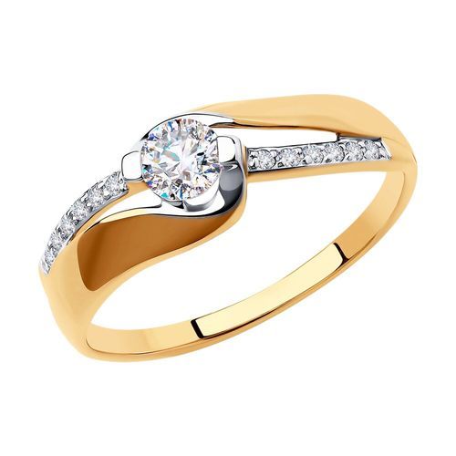 Кольцо декоративное Diamant, красное золото 585 проба, вставка фианит (Diamant, Россия) — от 1110.86 руб. в сети магазинов DIAMANTE забронировать в магазине Кольцо декоративное Diamant, красное золото 585 проба, вставка фианит (Diamant, Россия)