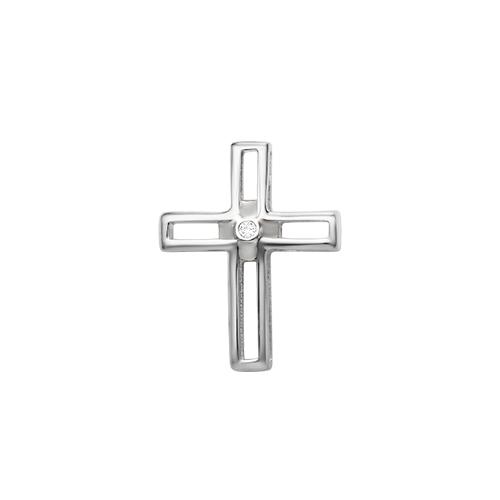 Подвеска крестик Ювелирное подворье, белое золото 585 проба, вставка бриллиант (Ювелирное подворье, Россия) — от 380.52 руб. в сети магазинов DIAMANTE забронировать в магазине Подвеска крестик Ювелирное подворье, белое золото 585 проба, вставка бриллиант