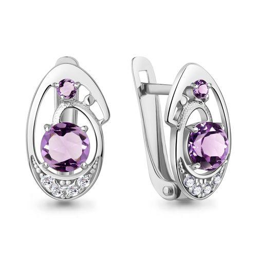 Серьги с английским замком Aquamarine, серебро 925 проба, вставка фианит (Aquamarine, Россия) — от 143.82 руб. в сети магазинов DIAMANTE забронировать в магазине Серьги с английским замком Aquamarine, серебро 925 проба, вставка фианит