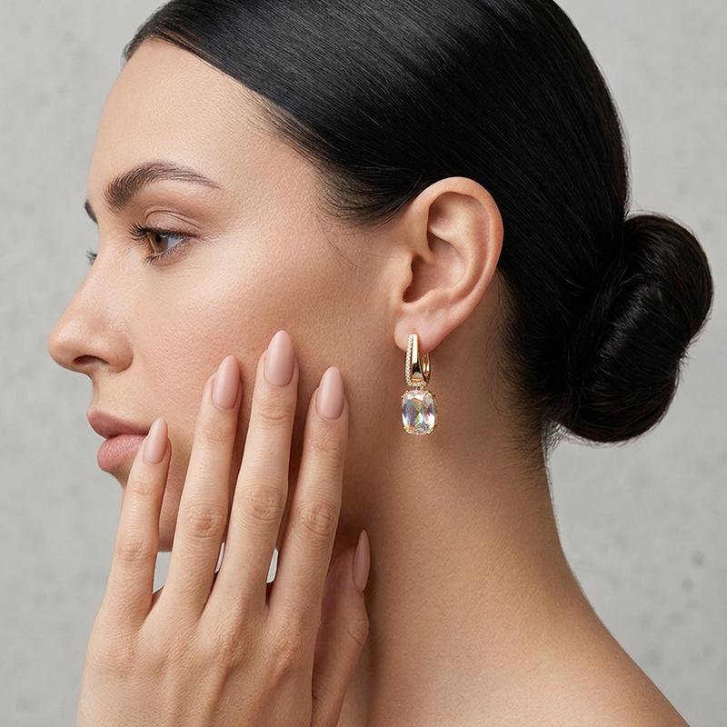 Серьги длинные GRANAT JEWELRY, красное золото 585 проба, вставка кварц (GRANAT JEWELRY, Россия) — от 2919.35 руб. в сети магазинов DIAMANTE забронировать в магазине Серьги длинные GRANAT JEWELRY, красное золото 585 проба, вставка кварц (GRANAT JEWELRY, Россия)