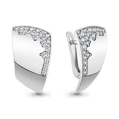 Серьги с английским замком Aquamarine, серебро 925 проба, вставка фианит (Aquamarine, Россия) — от 294.48 руб. в сети магазинов DIAMANTE забронировать в магазине Серьги с английским замком Aquamarine, серебро 925 проба, вставка фианит