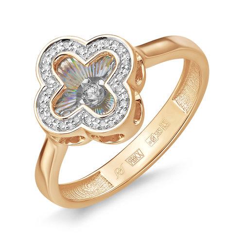 Кольцо декоративное, красное золото 585 проба, вставка бриллиант (Россия) — от 3593.55 руб. в сети магазинов DIAMANTE забронировать в магазине Кольцо декоративное, красное золото 585 проба, вставка бриллиант