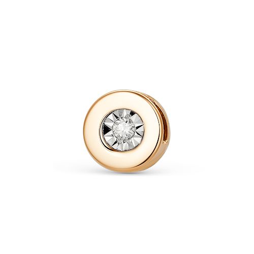 Подвеска шарм LUCKY DIAMOND, красное золото 585 проба, вставка бриллиант (LUCKY DIAMOND, Россия) — от 1527.35 руб. в сети магазинов DIAMANTE забронировать в магазине Подвеска шарм LUCKY DIAMOND, красное золото 585 проба, вставка бриллиант (LUCKY DIAMOND, Россия)