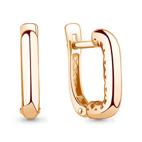 Серьги с английским замком 7 Карат, красное золото 585 проба (7 Карат, Беларусь) — от 1249.50 руб. в сети магазинов DIAMANTE забронировать в магазине Серьги с английским замком 7 Карат, красное золото 585 проба