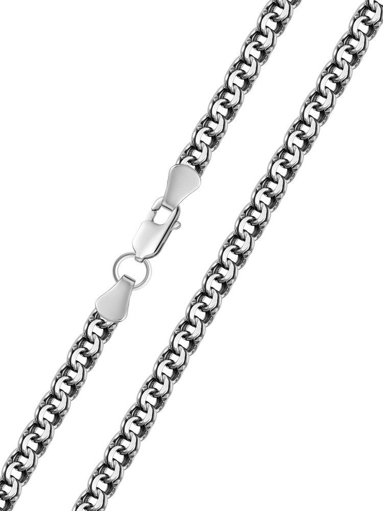 Цепь с плетением "Бисмарк", серебро 925 проба (Россия) — от 738.53 руб. в сети магазинов DIAMANTE забронировать в магазине Цепь с плетением "Бисмарк", серебро 925 проба