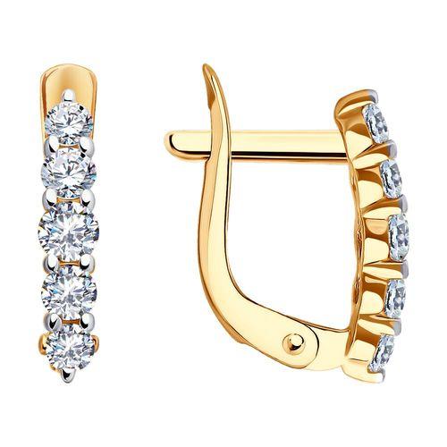 Серьги детские Diamant, красное золото 585 проба, вставка фианит (Diamant, Россия) — от 742.90 руб. в сети магазинов DIAMANTE забронировать в магазине Серьги детские Diamant, красное золото 585 проба, вставка фианит (Diamant, Россия)
