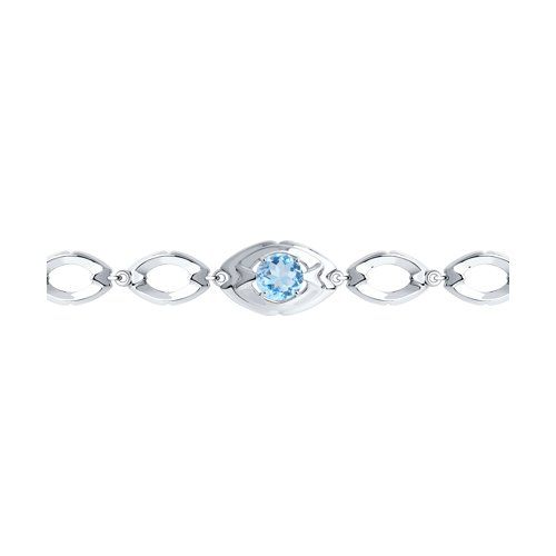 Браслет декоративный Diamant, серебро 925 проба, вставка топаз (Diamant, Россия) — от 166.69 руб. в сети магазинов DIAMANTE забронировать в магазине Браслет декоративный Diamant, серебро 925 проба, вставка топаз (Diamant, Россия)