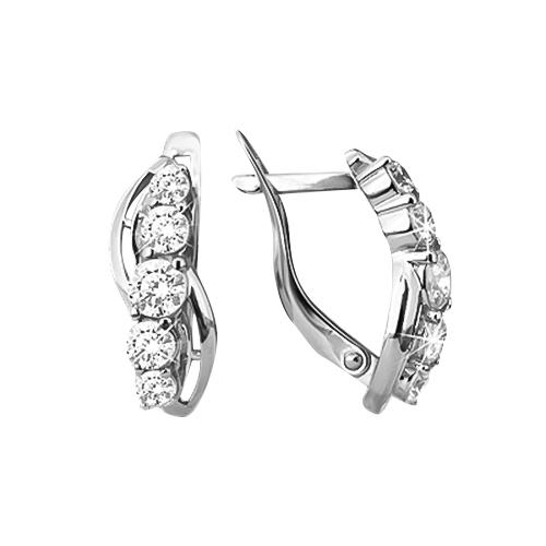 Серьги с английским замком Aquamarine, серебро 925 проба, вставка фианит (Aquamarine, Россия) — от 105.71 руб. в сети магазинов DIAMANTE забронировать в магазине Серьги с английским замком Aquamarine, серебро 925 проба, вставка фианит (Aquamarine, Россия)