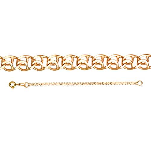 Браслет классический, красное золото 585 проба (Беларусь) — от 701.34 руб. в сети магазинов DIAMANTE забронировать в магазине Браслет классический, красное золото 585 проба