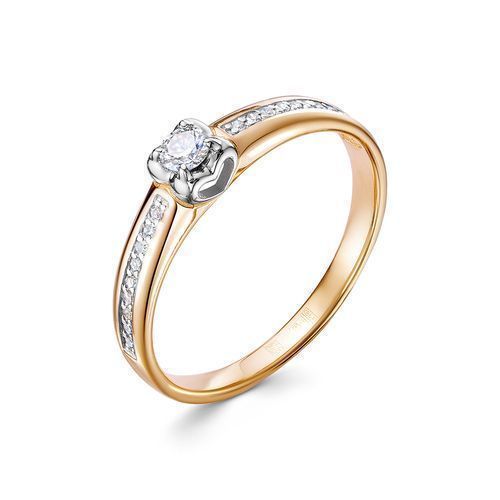 Кольцо помолвочное Diamond Union, красное золото 585 проба, вставка бриллиант (Diamond Union, Россия) — от 2571.02 руб. в сети магазинов DIAMANTE забронировать в магазине Кольцо помолвочное Diamond Union, красное золото 585 проба, вставка бриллиант (Diamond Union, Россия)