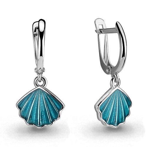Серьги детские Aquamarine, серебро 925 проба, вставка эмаль (Aquamarine, Россия) — от 161.28 руб. в сети магазинов DIAMANTE забронировать в магазине Серьги детские Aquamarine, серебро 925 проба, вставка эмаль