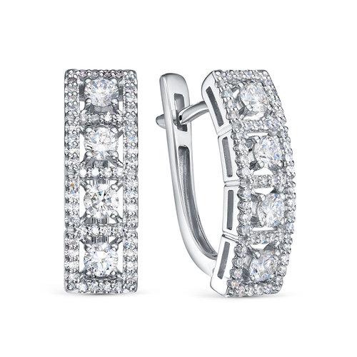 Серьги с английским замком RoseGrace, белое золото 585 проба (RoseGrace, Россия) — от 8965.07 руб. в сети магазинов DIAMANTE забронировать в магазине Серьги с английским замком RoseGrace, белое золото 585 проба (RoseGrace, Россия)