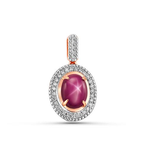 Подвеска декоративная Era Jewelry, красное золото 585 проба, вставка бриллиант/рубин (Era Jewelry, Россия) — от 3336.35 руб. в сети магазинов DIAMANTE забронировать в магазине Подвеска декоративная Era Jewelry, красное золото 585 проба, вставка бриллиант/рубин (Era Jewelry, Россия)