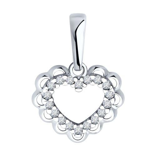 Подвеска декоративная SOKOLOV, серебро 925 проба, вставка фианит (SOKOLOV, Россия) — от 39.93 руб. в сети магазинов DIAMANTE забронировать в магазине Подвеска декоративная SOKOLOV, серебро 925 проба, вставка фианит (SOKOLOV, Россия)