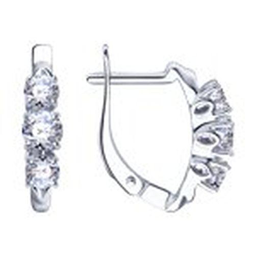 Серьги с английским замком Diamant, серебро 925 проба, вставка фианит (Diamant, Россия) — от 123.82 руб. в сети магазинов DIAMANTE забронировать в магазине Серьги с английским замком Diamant, серебро 925 проба, вставка фианит (Diamant, Россия)
