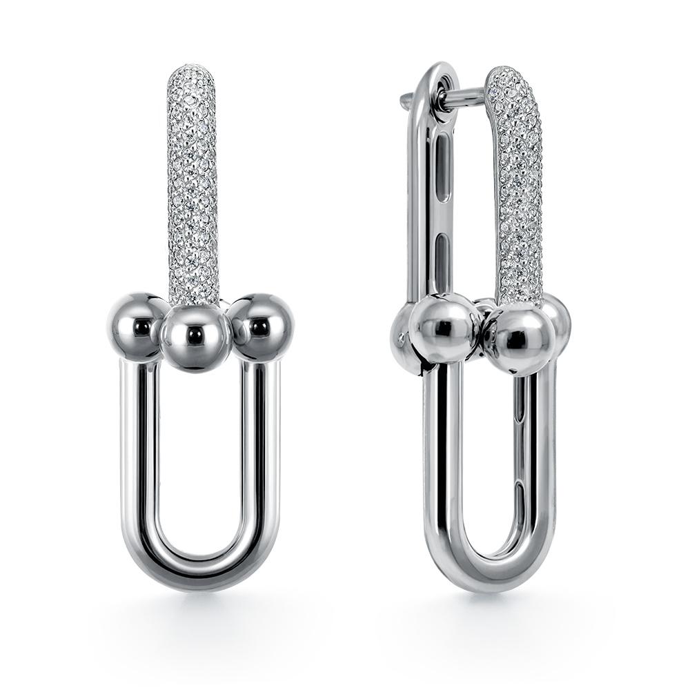 Серьги с английским замком CORONA Jewelry, серебро 925 проба, вставка фианит (CORONA Jewelry, Россия) — от 464.66 руб. в сети магазинов DIAMANTE забронировать в магазине Серьги с английским замком CORONA Jewelry, серебро 925 проба, вставка фианит (CORONA Jewelry, Россия)