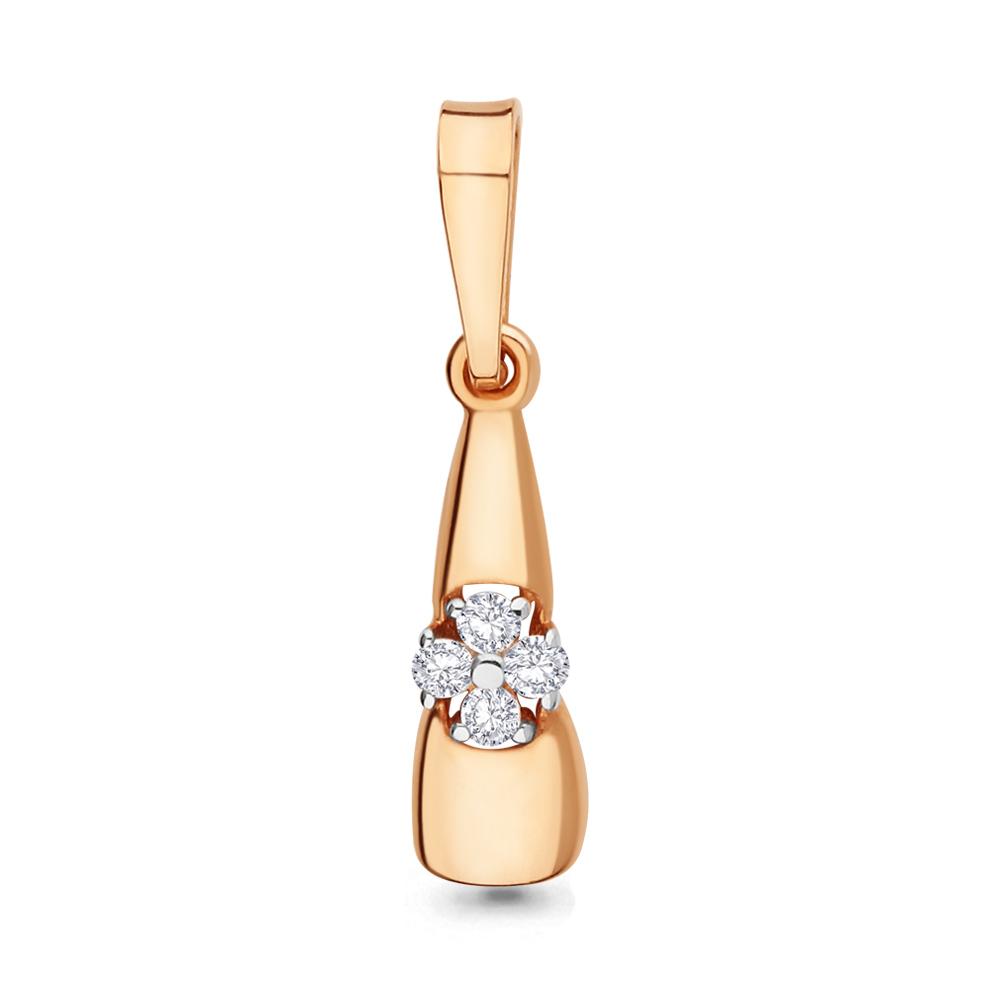 Подвеска декоративная Aquamarine, золото 585 проба, вставка фианит (Aquamarine, Россия) — от 310.81 руб. в сети магазинов DIAMANTE забронировать в магазине Подвеска декоративная Aquamarine, золото 585 проба, вставка фианит (Aquamarine, Россия)
