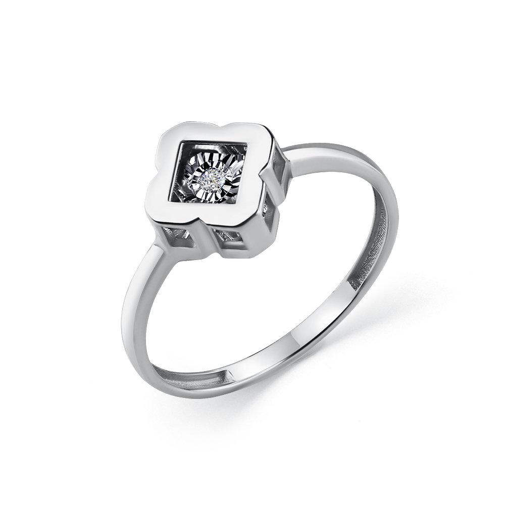 Кольцо декоративное Grigoriev, белое золото 585 проба, вставка бриллиант (Grigoriev, Россия) — от 1744.13 руб. в сети магазинов DIAMANTE забронировать в магазине Кольцо декоративное Grigoriev, белое золото 585 проба, вставка бриллиант