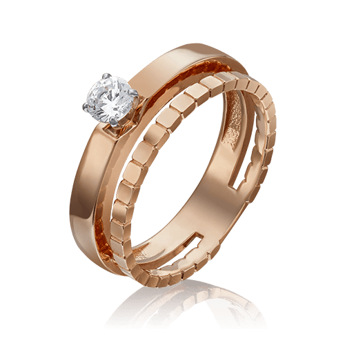 Кольцо декоративное Platina Jewelry, красное золото 585 проба, вставка фианит (Platina Jewelry, Россия) — от 1957.55 руб. в сети магазинов DIAMANTE забронировать в магазине Кольцо декоративное Platina Jewelry, красное золото 585 проба, вставка фианит (Platina Jewelry, Россия)